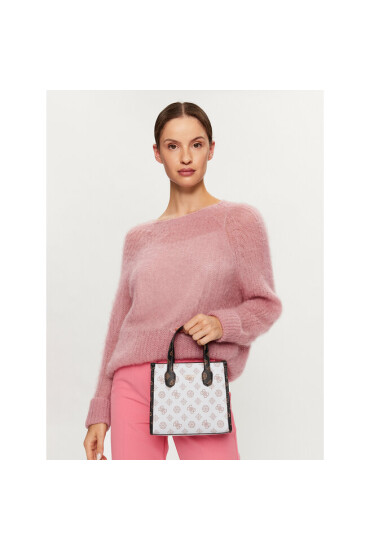 Guess Дамска чанта Silvana (PA) Mini Bags HWPA86 65770 Бял - Mera.bg