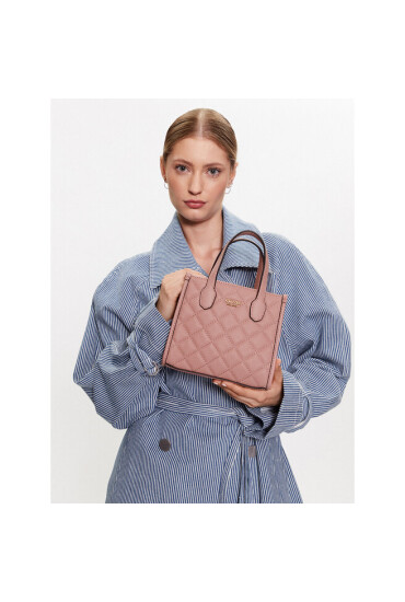 Guess Дамска чанта Silvana (QC) Mini Bags HWQC86 65770 Розов - Mera.bg