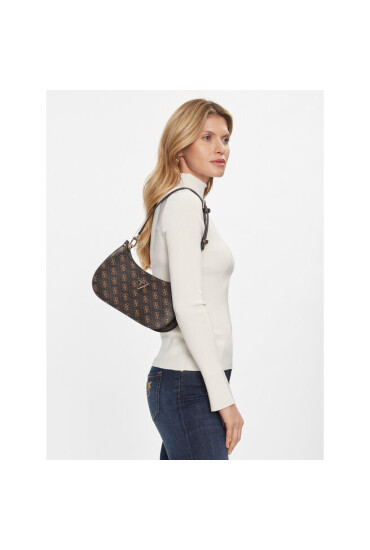 Guess Дамска чанта Spark Mico Mini Meridian HWQG87 78720 Кафяв - Mera.bg