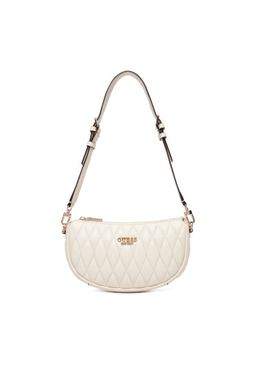Guess Дамска чанта Valla Mini HWQG81 22720 Екрю - Mera.bg