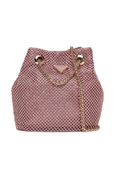 Guess Дамска чанта Zalina Mini HWRP93 50750 Розов - Mera.bg