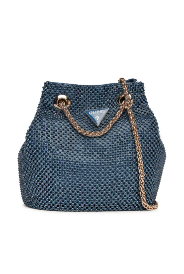 Guess Дамска чанта Zalina Mini HWRP93 50750 Тъмносин - Mera.bg