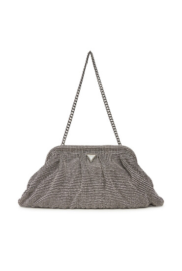 Guess Дамска чанта Zalina Mini HWRY93 50710 Сребрист - Mera.bg