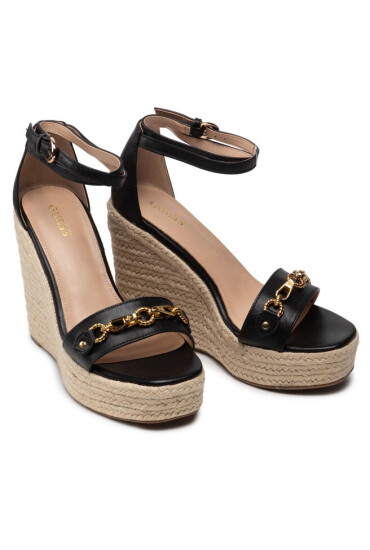 Guess Еспадрили Wendy FL6WEN LEA03 BLACK - Mera.bg