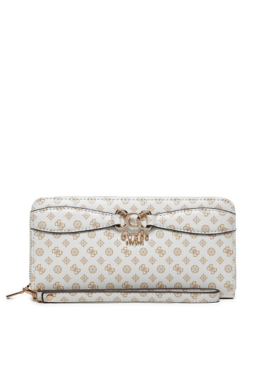 Guess Голям дамски портфейл Arlena Logo (PS) SWPS93 36460 Бял - Mera.bg