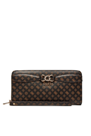 Guess Голям дамски портфейл Arlena Logo (PS) SWPS93 36460 Кафяв - Mera.bg