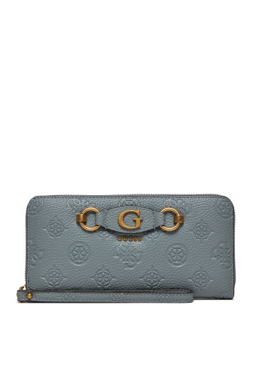 Guess Голям дамски портфейл Izzy Peony (PD) Slg SWPD92 09460 Син - Mera.bg