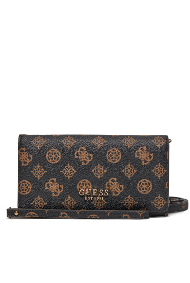 Guess Голям дамски портфейл Laurel (PG) Slg SWPG85 00550 Кафяв - Mera.bg