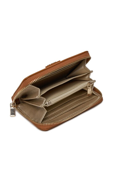 Guess Голям дамски портфейл Meridian (BG) Slg SWBG87 78400 Кафяв - Mera.bg