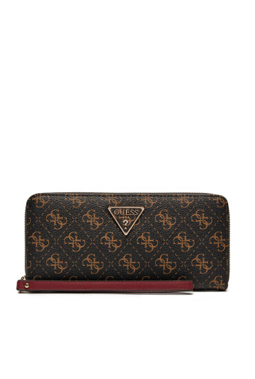 Guess Голям дамски портфейл SWQE85 00146 Кафяв - Mera.bg