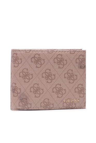 Guess Голям мъжки портфейл Vezzola (4G Logo Basique) SMVEZL LEA24 Кафяв - Mera.bg
