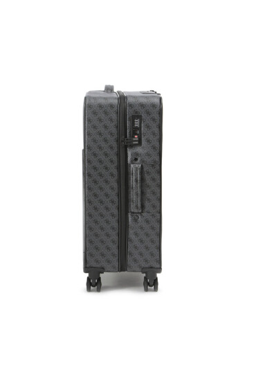 Guess Голям куфар Vezzola Travel TMVZLS P3302 Черно родиево покритие - Mera.bg