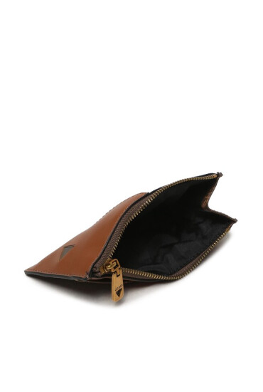 Guess Калъф за кредитни карти SMEVZL LEA81 Кафяв - Mera.bg