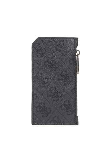 Guess Калъф за кредитни карти Vezzola Smart C.C. W Zipper SMEVZL LEA76 BLA - Mera.bg