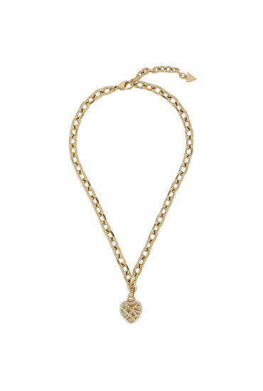 Guess Колие Heart Cage JUBN03 093JW Позлатено с жълто злато - Mera.bg