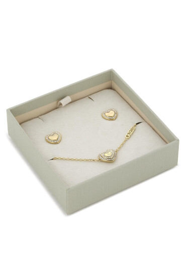 Guess Комплект гривна и обеци JUBS04 086JW Златист - Mera.bg