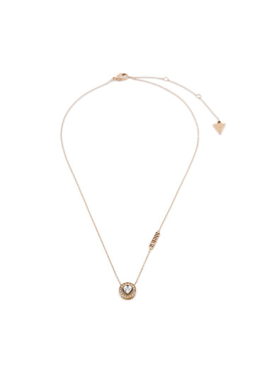 Guess Комплект колие и обеци JUBS04 694JW Златист - Mera.bg