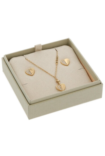 Guess Комплект колие и обеци Lovely JUBS03 188JW YG - Mera.bg