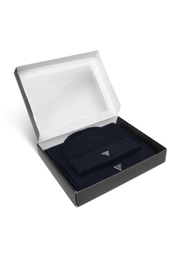 Guess Комплект шал и шапка M4BZ14 Z2W80 Тъмносин - Mera.bg
