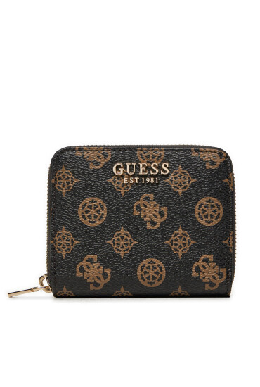 Guess Малък дамски портфейл Laurel Slg Large Zip SWPG85 00137 Кафяв - Mera.bg