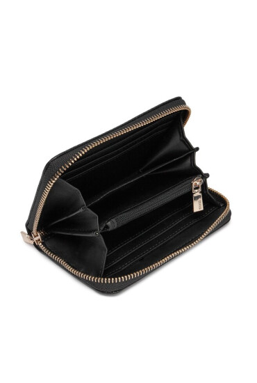 Guess Голям дамски портфейл Meridian (BG) Slg SWBG87 78400 Черен - Mera.bg