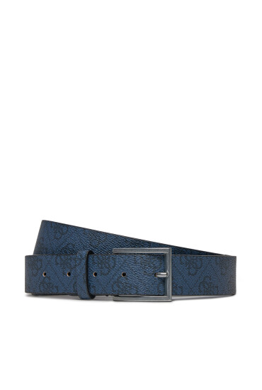 Guess Мъжки колан Vezzola Belts BM7781 P3435 Тъмносин - Mera.bg