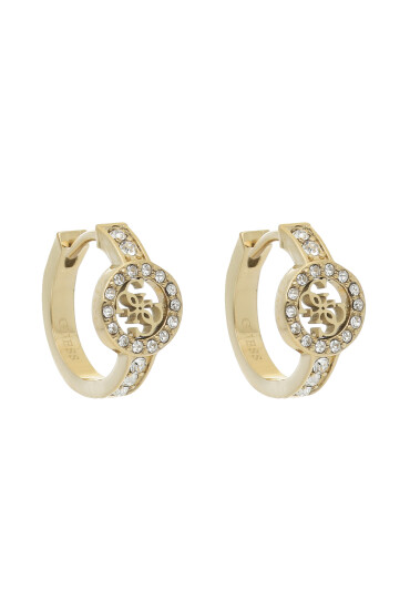 Guess Обици Huggie Me JUBE03 138JW Позлатено с жълто злато - Mera.bg