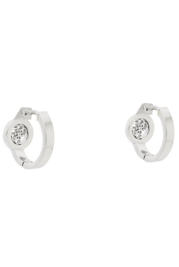 Guess Обици Huggie Me JUBE03 138JW Сребърно родиево покритие - Mera.bg