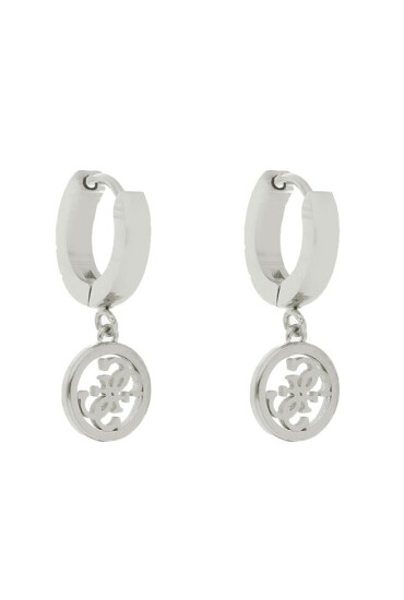 Guess Обици Huggie Me JUBE03 147JW Сребърно родиево покритие - Mera.bg