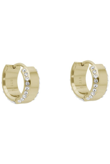 Guess Обици Just JUBE03 112JW Позлатено с жълто злато - Mera.bg