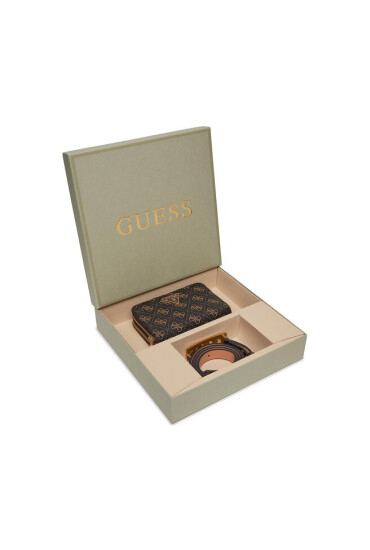 Guess Комплект портфейл и колан GFBOXW P3305 Кафяв - Mera.bg