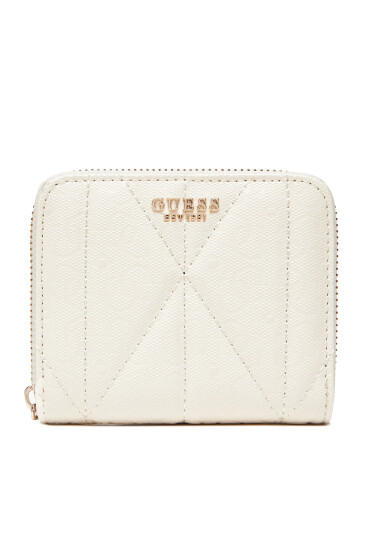 Guess Портфейл Aldina Slg SWGG96 63137 Бял - Mera.bg