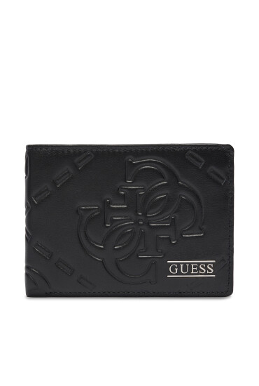Guess Портфейл SMBOMG LEA27 Черен - Mera.bg