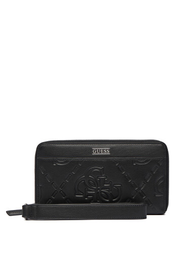 Guess Портфейл SMBOMG LEA77 Черен - Mera.bg