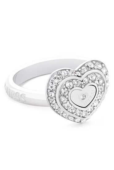 Guess Пръстен JUBR04 034JW Сребърно родиево покритие - Mera.bg