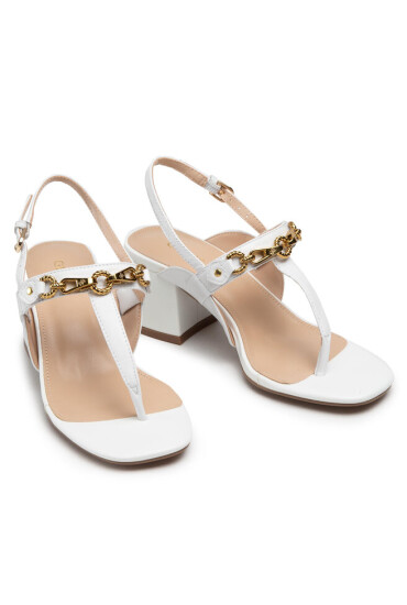 Guess Сандали Sandra FL6SND LEA03 WHITE - Mera.bg