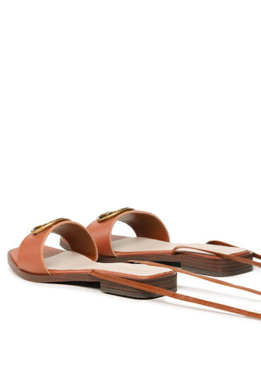 Guess Сандали Kyara Made In Italy FL6KYA ELE03 Кафяв - Mera.bg
