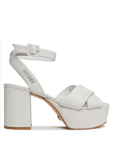 Guess Сандали Shanny FLJSNN LEA03 Бял - Mera.bg