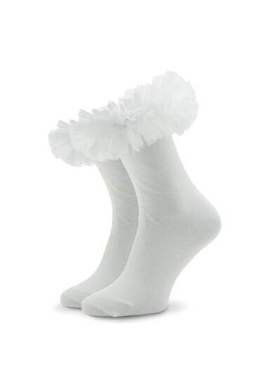 Happy Socks Чорапи дълги дамски MAR13-1000 Бял - Mera.bg