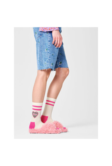 Happy Socks Чорапи дълги дамски BAY01-1700 Бежов - Mera.bg