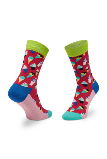 Happy Socks Чорапи дълги дамски ICR01-3500 Червен - Mera.bg