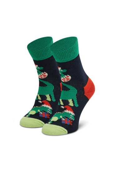 Happy Socks Чорапи дълги детски KJUM01-6300 Тъмносин - Mera.bg