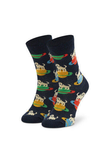 Happy Socks Чорапи дълги детски KLAI01-6500 Тъмносин - Mera.bg