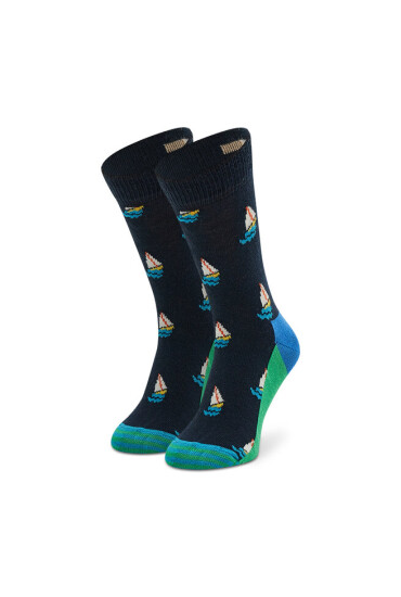 Happy Socks Чорапи дълги детски KSAI01-6500 Тъмносин - Mera.bg