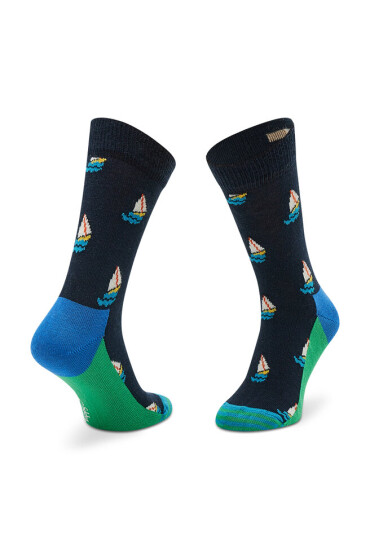 Happy Socks Чорапи дълги детски KSAI01-6500 Тъмносин - Mera.bg