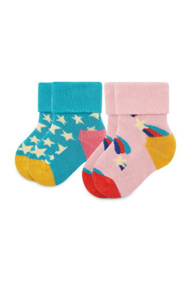Happy Socks Комплект 2 чифта дълги чорапи детски - Mera.bg