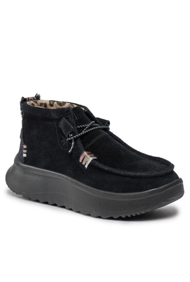 Hey Dude Обувки Wendy Peak Hi Suede 40411-001 Black - Mera.bg