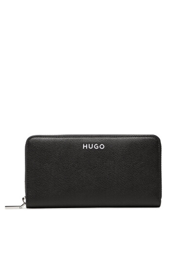 HUGO Голям дамски портфейл Chris Ziparound R. 50486987 Черен - Mera.bg