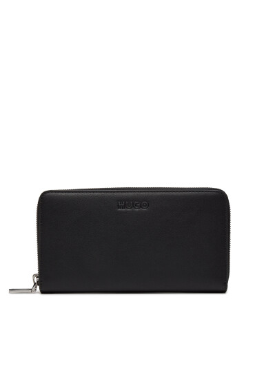 Hugo Голям дамски портфейл Mel Ziparound N. 50513871 Черен - Mera.bg