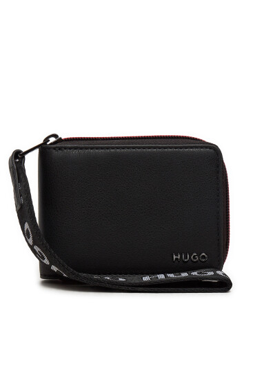 HUGO Голям мъжки портфейл Gbhm 50523755 Черен - Mera.bg